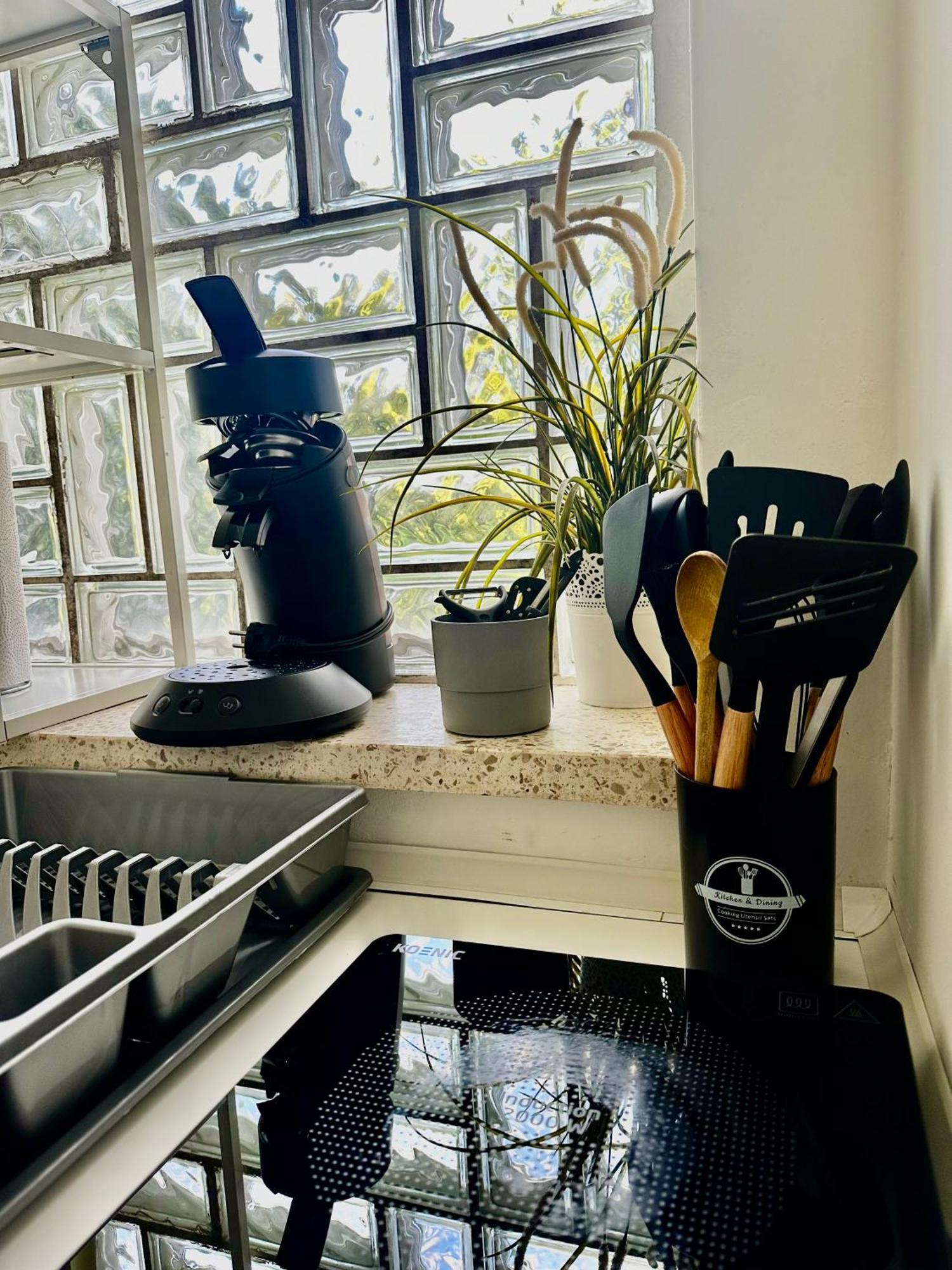 Apartment In Ruhiger Lage-waschmaschine-balkon