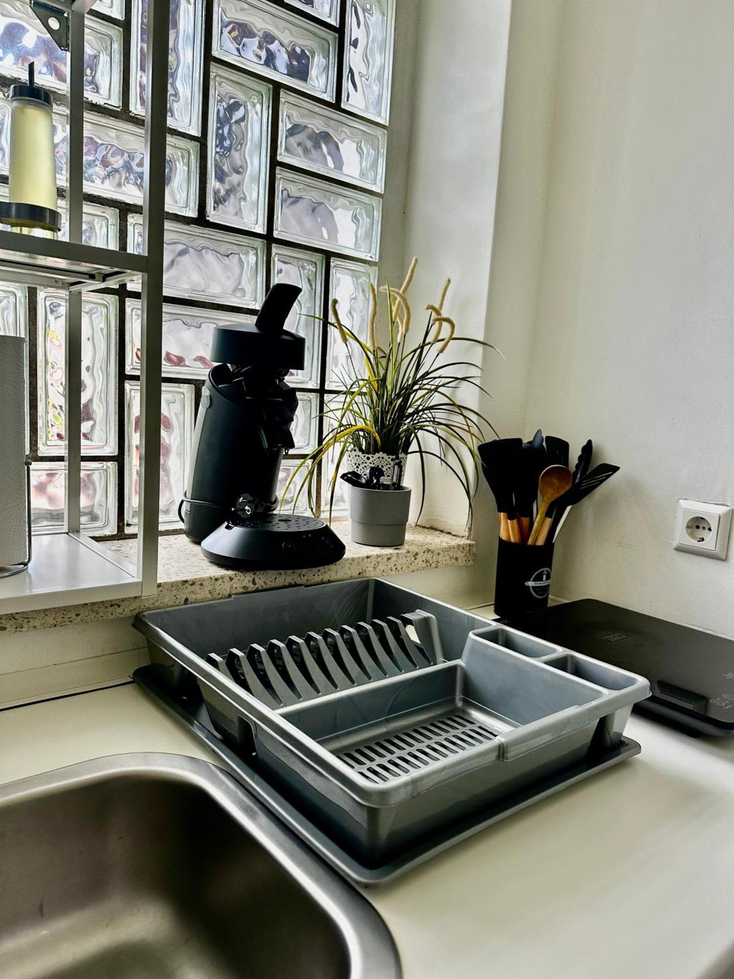 Apartment In Ruhiger Lage-waschmaschine-balkon